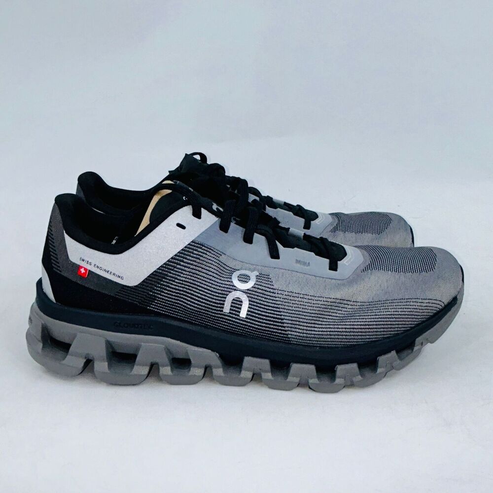 MEN'S CLOUDFLOW 4 PEARL/BLACK COMFORTABLE ZERO-GRAVITY RUNNING SHOES SIZE 11.5D